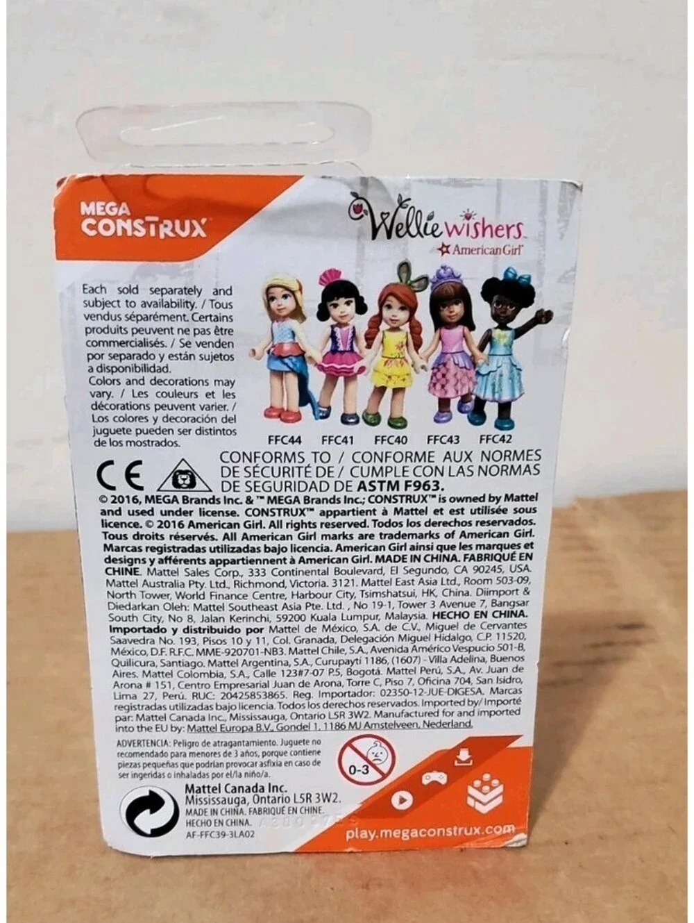 Mega Construx American Girl WellieWishers Series 1 Willa Mini Figure FFC40 New